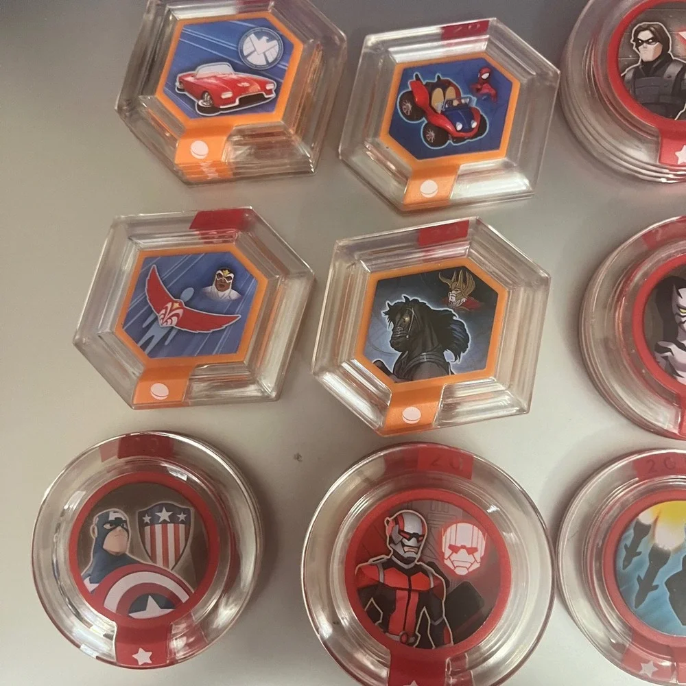 Disney Infinity 2.0 Power Disc Lot Avengers Spider-Man Marvel Iron Man Hulk Odin